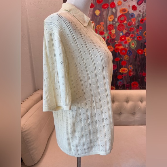 ROLLA’S Milan Knit Shirt Buttercream XS - Picture 4 of 10